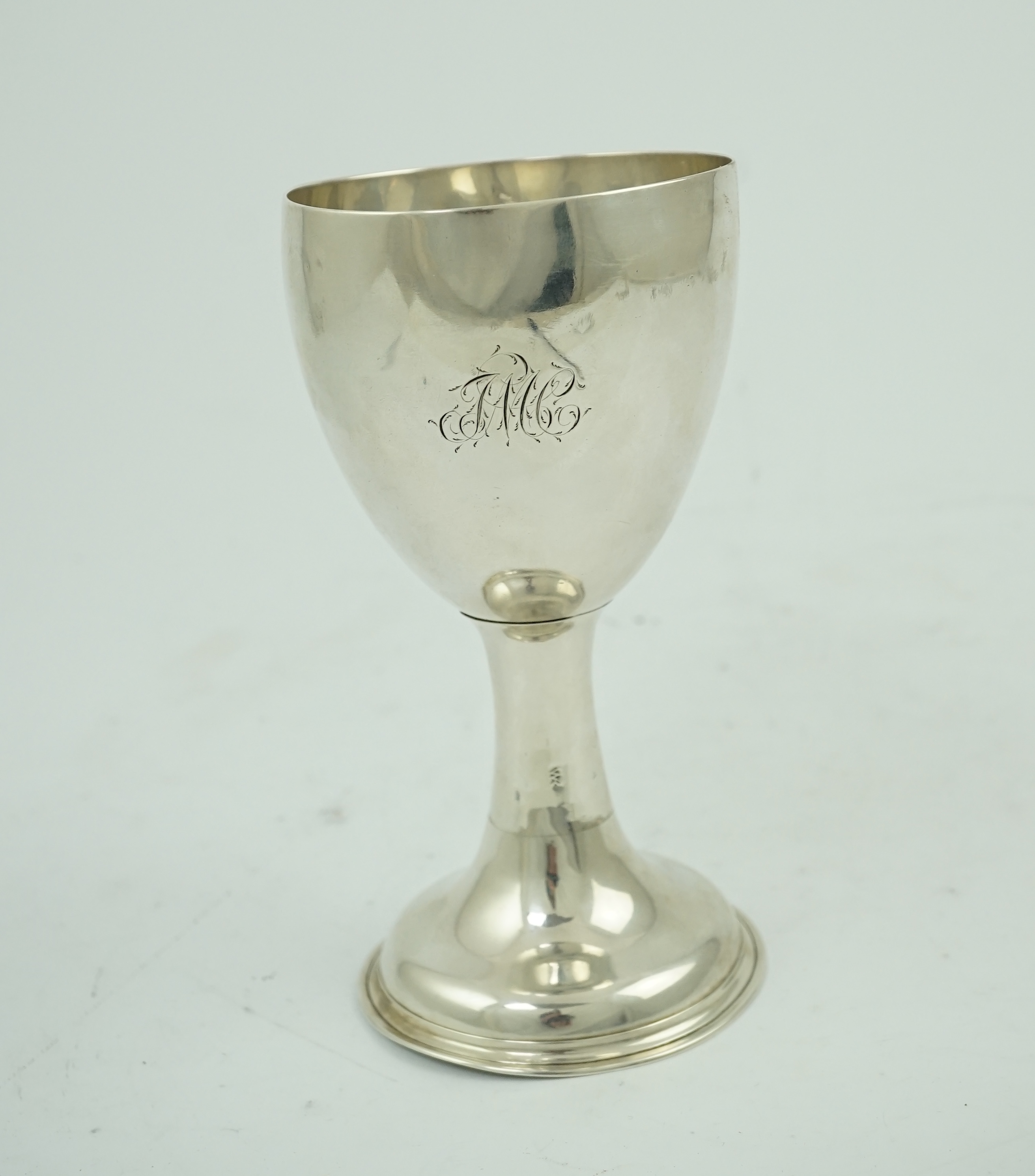 A rare George III Irish provincial silver goblet, by William Reynolds, Cork, circa 1770